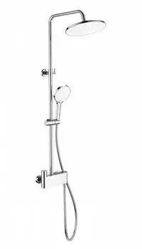 Душевая стойка WONZON & WOGHAND MUSE WW-B3110-CR глянцевый хром, с термостатом