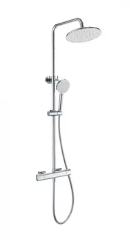 Душевая стойка WONZON & WOGHAND STAY WW-B3051-A-CR глянцевый хром, с термостатом