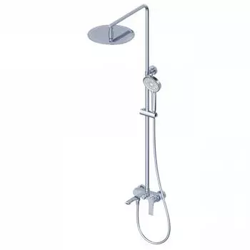 Душевая стойка WONZON & WOGHAND WW-88047079-CR глянцевый хром, с изливом