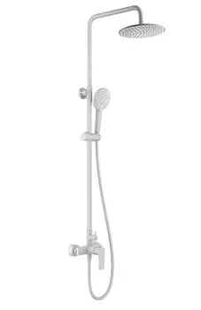 Душевая стойка WONZON & WOGHAND WW-A30103-MW матовая белая