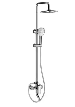 Душевая стойка WONZON & WOGHAND WW-AE3354-CR глянцевый хром, с изливом