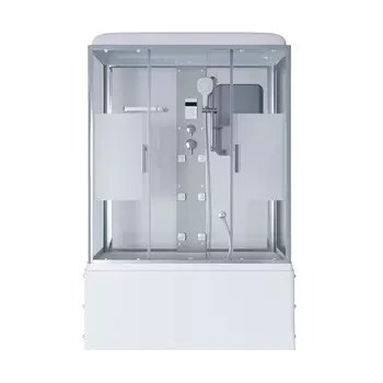 Душевой бокс Niagara Ultra 150x70 NG-3150-01 стекло прозрачное с декором, профиль хром