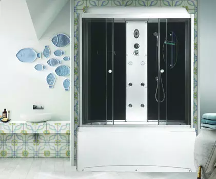 Душевой бокс Niagara Ultra 170x75 NG-5170-01 стекло тонированное, профиль серебро