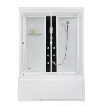 Душевой бокс Orans 150x90 SR-86202 W стекло прозрачное, профиль белый