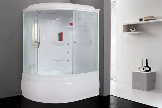 Душевой бокс Royal Bath 150х100 RB150ALP-C-R стекло матовое, профиль белый