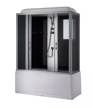 Душевой бокс Taliente 150x70 TA-15070G стекло тонированное, профиль матовый хром