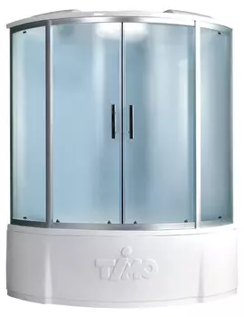 Душевой бокс Timo Standart 130x130 T-6635SF стекло матовое, профиль серебро