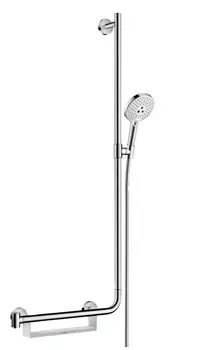 Душевой гарнитур Hansgrohe Raindance Select S 120/Unica Comfort 26324400 с полочкой, хром
