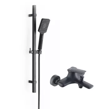 Душевой гарнитур со смесителем BOND Cube B03-5288 черный