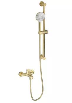 Душевой гарнитур WONZON & WOGHAND WW-AE3205-BG брашированное золото, с изливом