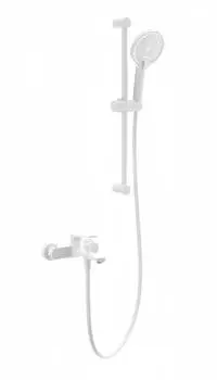 Душевой гарнитур WONZON & WOGHAND WW-C2036-MW матовый белый, с изливом