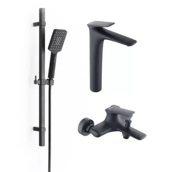 Душевой комплект 3в1 BOND Cube B03-5788 черный