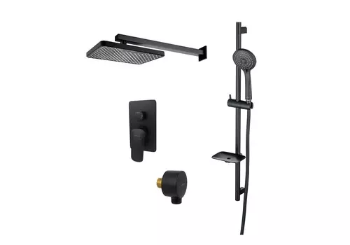 Душевой комплект Aquatek Вега AQ1074MB черный матовый