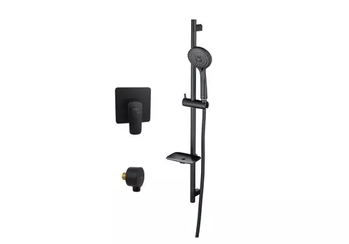 Душевой комплект Aquatek Вега AQ1076MB черный матовый