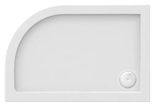 Душевой поддон из акрила Good Door Раунд 120x80 ПН00069 левый, белый