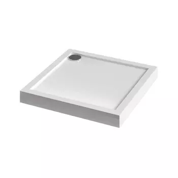 Душевой поддон из искусственного камня Акватек Альфа 90x90 DPL-0001 белый
