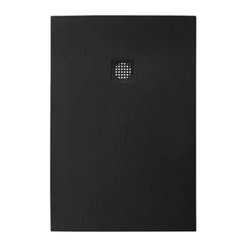 Душевой поддон из искусственного камня BelBagno UNO 120x80 TRAY-MR-UNO-AH-120/80-35-NERO-NO черный матовый