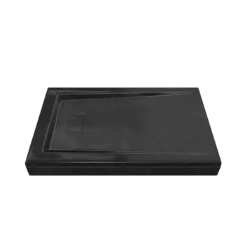 Душевой поддон из искусственного камня Good Door Атриум 120x80 черный ЛП00033
