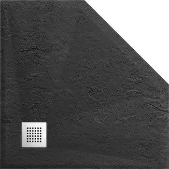 Душевой поддон из искусственного камня Vincea 100x100 VST-4SP1010A антрацит