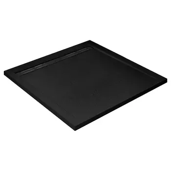 Душевой поддон из искусственного мрамора Cezares 90x90 TRAY-AS-A-90-30-NERO чёрный матовый