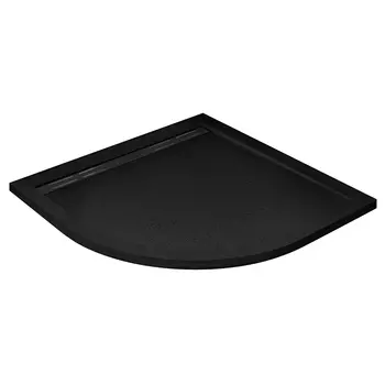 Душевой поддон из искусственного мрамора Cezares 90x90 TRAY-AS-R-90-30-NERO чёрный матовый