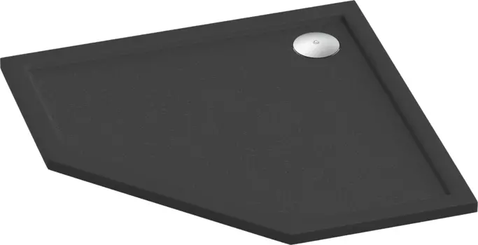 Душевой поддон из литьевого мрамора Good Door Пента 90x90 ЛП00050 антрацит