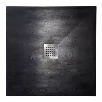 Душевой поддон Veconi Tezeo wood 90x90 см TZW20B-90-R1 черный