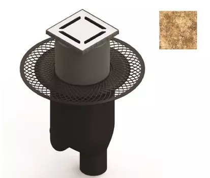 Душевой трап Berges Platz Antik 15 093062