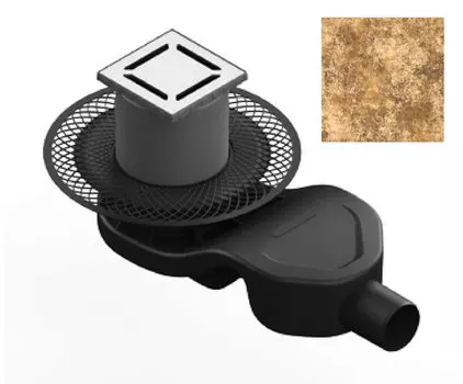 Душевой трап Berges Platz Antik 15 093162