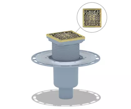 Душевой трап Bronze de Luxe 21962-5902 бронза