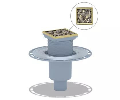 Душевой трап Bronze de Luxe 21980-5902 бронза