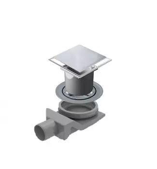 Душевой трап Pestan Plate 13702559 14.4x14.4 хром глянец