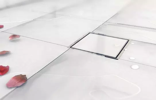 Душевой трап Pestan White Glass1 Large 15x15