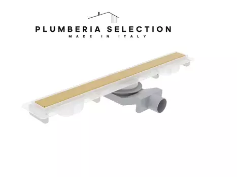 Душевой трап Plumberia Selection Psm Modular 90 см PSM90OR золото 24К