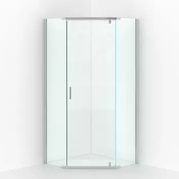 Душевой уголок 100x100 без поддона Berges Solo 061109, прозрачные стёкла, профиль хром