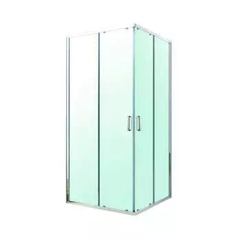 Душевой уголок 100x100 без поддона Berges Solo 061121, прозрачные стёкла, профиль хром