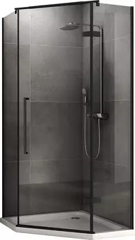 Душевой уголок 80x80 Abber Ewiges Wasser AG05080B , профиль черный