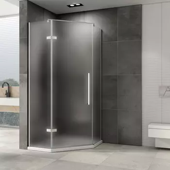 Душевой уголок Abber Ewiges Wasser 90x90 AG05090M стекло матовое, профиль хром, без поддона