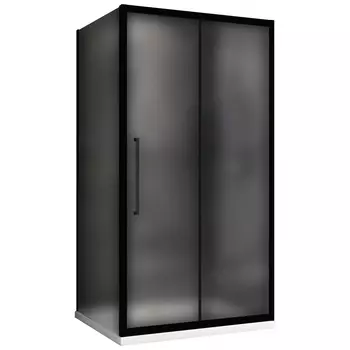 Душевой уголок Abber Schwarzer Diamant 170x80 AG30170BMH-S80BM стекло матовое, профиль черный