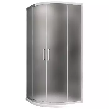 Душевой уголок Abber Schwarzer Diamant 90x90 AG01090M стекло матовое, профиль хром, без поддона