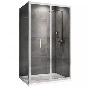 Душевой уголок Abber Sonnenstrand 90x100 AG07090-S100 стекло прозрачное, профиль хром, без поддона