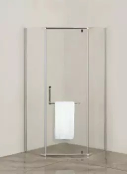 Душевой уголок Agger A03-090TCR/G правый, 86х86, без поддона, стекло прозрачное, профиль хром