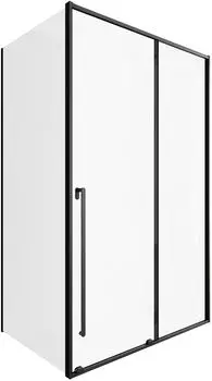 Душевой уголок Allen Brau Fantasy 130x90 3.11007.31 + 3.11013.31 стекло прозрачное, профиль черный матовый, без поддона