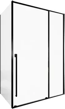 Душевой уголок Allen Brau Fantasy 140x90 3.11008.31 + 3.11013.31 стекло прозрачное, профиль черный матовый, без поддона