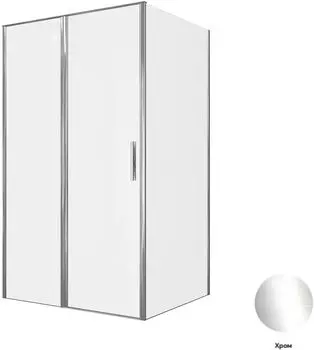 Душевой уголок Allen Brau Priority 120x100 3.31007.00 + 3.31019.00 стекло прозрачное, профиль хром, без поддона