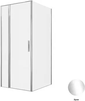 Душевой уголок Allen Brau Priority 90x100 3.31025.00 + 3.31046.00 стекло прозрачное, профиль хром, без поддона