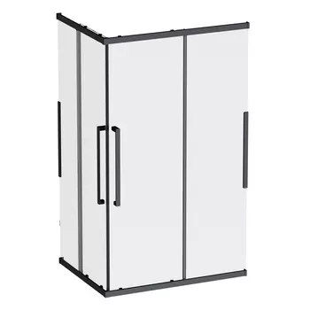 Душевой уголок Am.Pm Func Square Slide 120х90 W84G-403-12090-BТ без поддона, профиль черный, стекло прозрачное