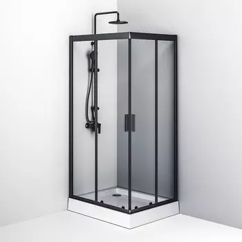 Душевой уголок Am.Pm Gem S 100х80 см W93G-404-100280-BT профиль черный