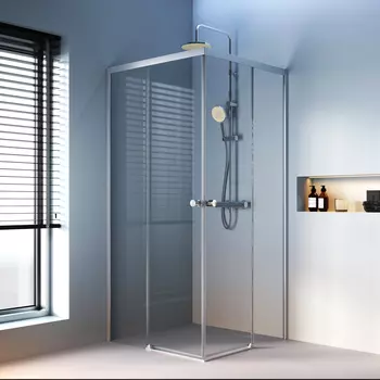 Душевой уголок Am.Pm X-Joy 90x90 W94G-403-9090-MT стекло прозрачное, профиль хром матовый