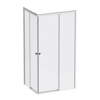 Душевой уголок Am.Pm X-Joy Square Slide 100х80 W94G-403-10080-MТ без поддона, профиль хром, стекло прозрачное